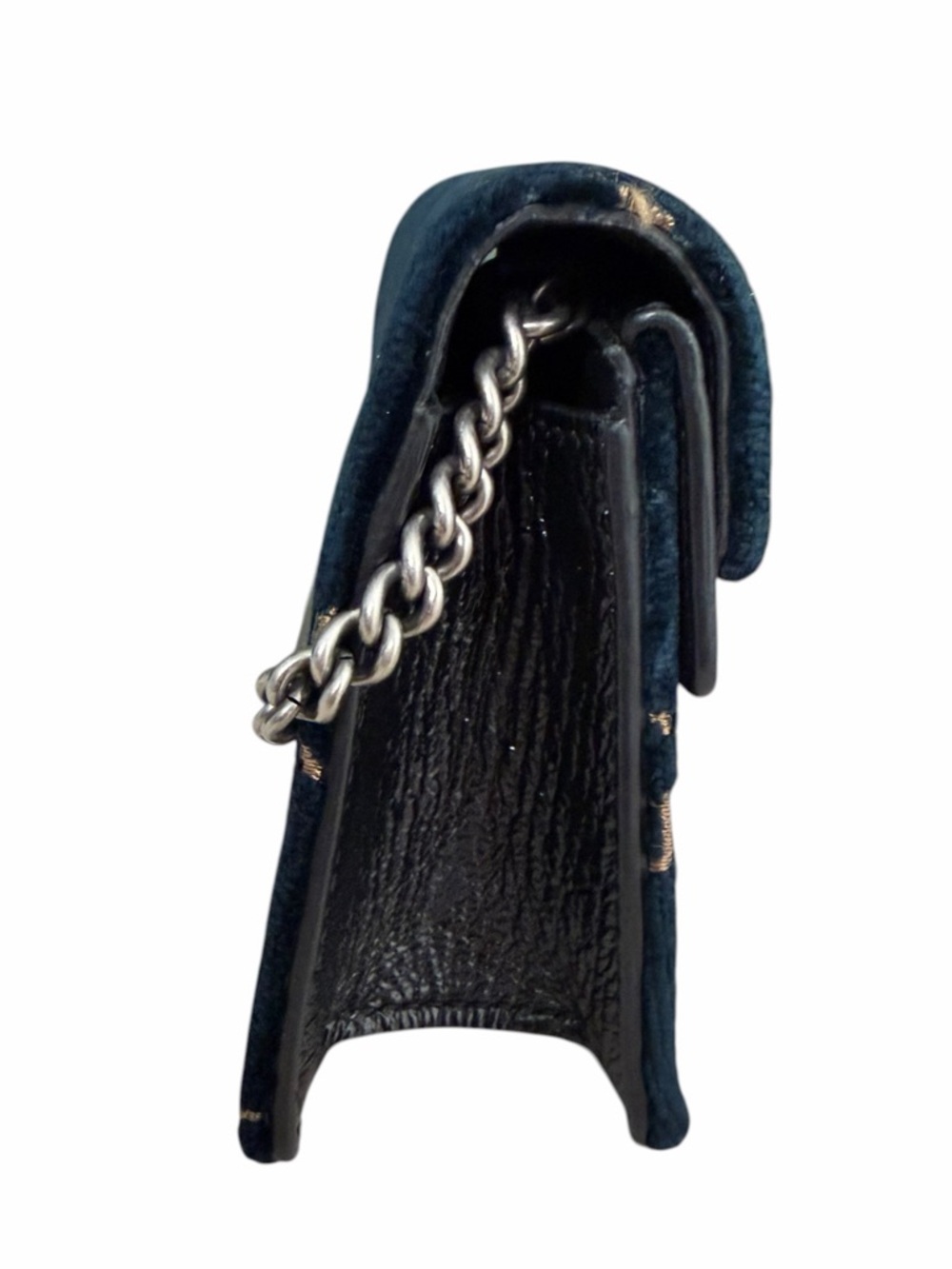 Gucci GG Navy Blue Velvet Dionysus Mini Crossbody Clutch shoulder Bag - Picture 4 of 17